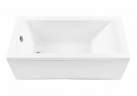 Акриловая ванна Aquanet Bright 00239596, 155 x 70 см, белая (каркас приобретается отдельно)