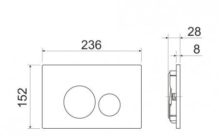 Инсталляция Ceramicanova Envision с унитазом Ceramicanova Metropol CN4002MB_1001CH_1000 Rimless CN4002MB, крышка микролифт, сантехфарфор, клавиша Round хром глянцевый