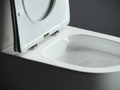Унитаз компакт Ceramicanova Mia Rimless CN1801 крышка микролифт, безободковый, белый, сантехфарфор