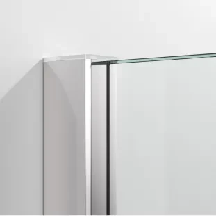 Душевое ограждение Vegas Glass 80х80 см, Z+ZPV Inside 80*80 08 02, профиль глянцевый хром, стекло шиншилла