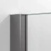 Душевое ограждение Vegas Glass 90х100 см, Z+ZPV Inside 90*100 11 Moru, профиль оружейная сталь, стекло Мору (Moru)
