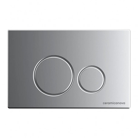 Сет 4 в 1: инсталляция Ceramicanova Envision с подвесным унитазом Metric CN3007_1001M_1000 Rimless CN3007, сантехфарфор, шумоизоляция, кнопка смыва Round хром матовый