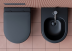 Биде Ceramicanova Play подвесное, цвет черный матовый, CN3002MB, сантехфарфор