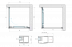 Душевое ограждение Vegas Glass 60х80 см, Z+ZPV Inside 60*80 11 10, профиль оружейная сталь, стекло сатин