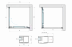 Душевое ограждение Vegas Glass 80х80 см, Z+ZPV Inside 80*80 11 02, профиль оружейная сталь, стекло шиншилла
