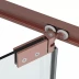 Душевое ограждение Vegas Glass 80х80 см, Z+ZPV Inside 80*80 12 10, профиль медь брашированная, стекло сатин