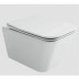 Подвесной безободковый унитаз Ceramicanova Miro CN11003T, Торнадо, крышка микролифт, белый