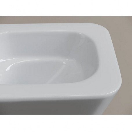 Подвесной безободковый унитаз Ceramicanova Miro CN11003T, Торнадо, крышка микролифт, белый