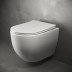 Подвесной унитаз Ceramicanova Mia Rimless с ультра-тонким сиденьем с микролифтом, безободковый, сантехфарфор, CN1805