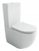 Напольный унитаз Ceramicanova Metropol CN4001T-B/CN4001-T, безободковый, смыв Торнадо, сиденье микролифт, белый, сантехфарфор