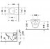 Подвесной унитаз безободковый Duravit Durastyle Basic 45620900A1, крышка микролифт