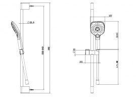 Душевой гарнитур Splendy Sense S SS20958S1103CR, 3 режима, хром