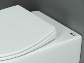 Подвесной унитаз Ceramicanova Pearl CN8001, безободковый, крышка микролифт, белый