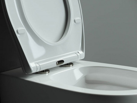 Подвесной унитаз Ceramicanova Pearl CN8001, безободковый, крышка микролифт, белый