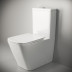 Напольный унитаз Ceramicanova Cubic Rimless CN1803, безободковый, с бачком, сиденье Soft Close, сантехфарфор, белый