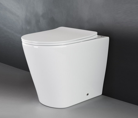 Приставной унитаз Ceramicanova Highlight Rimless CN1812, безободковый, крышка с микролифтом
