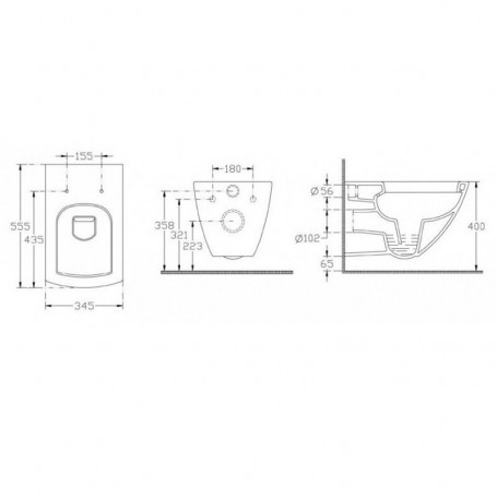 Комплект Splendy ST3011TPRW/10PL02007SV/40S80200I Set, инсталляция с безободковым унитазом, сиденье микролифт, клавиша смыва белый глянцевый