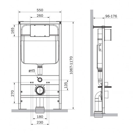 Инсталляция SantiLine SL-5007T-P+SL-01/Р, безободковый унитаз и клавиша персиковые матовые, смыв торнадо, сиденье микролифт