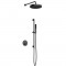 Душевая система Aquame, AQM8401GM, с термостатом, цвет оружейная сталь