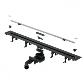 Дренажный канал Splendy Vario Drain VD30512KYSB, 120 см, с щелевой вставкой, цвет сталь брашированная