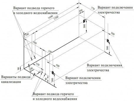 Акриловая ванна Радомир Роза 2-01-0-0-1-208Р, 169 x 77 см, каркас разборный в комплекте, белая