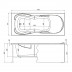 Акриловая ванна Aquanet Viola 180 x 75 см, цвет белый, New, 00242744
