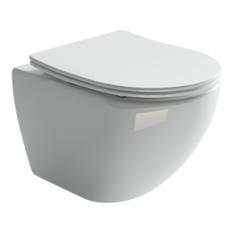 Сет 4 в 1: инсталляция Ceramicanova Envision с подвесным унитазом Metropol CN4002_1002B_1000 Rimless CN4002, шумоизоляция, кнопка смыва Flat черный матовый