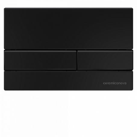 Сет 4 в 1: инсталляция Ceramicanova Envision с подвесным унитазом Metropol CN4002_1002B_1000 Rimless CN4002, шумоизоляция, кнопка смыва Flat черный матовый