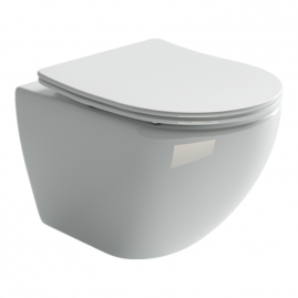 Сет 4 в 1: инсталляция Ceramicanova Envision с подвесным унитазом Metropol CN4002_1001CH_1000 Rimless CN4002, сантехфарфор, шумоизоляция, кнопка смыва Round хром