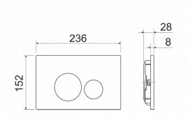 Сет 4 в 1: инсталляция Ceramicanova Envision с подвесным унитазом Forma CN3009_1001M_1000 Rimless CN3009, сантехфарфор, шумоизоляция, кнопка смыва Round хром матовый