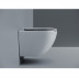 Подвесной безободковый унитаз Ceramicanova Alba CN11005T, Торнадо, крышка микролифт, белый