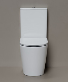 Напольный унитаз Ceramicanova Highlight CN1802T, безободковый, смыв Торнадо, сиденье микролифт, белый