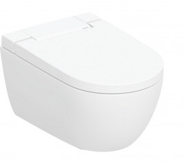 Умный электронный унитаз-биде Geberit AquaClean Alba 146.350.01.1, подвесной, безободковый, крышка микролифт, альпийский белый