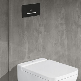 Клавиша смыва Villeroy&Boch ViConnect E300, 922169AN, черный матовый/хром