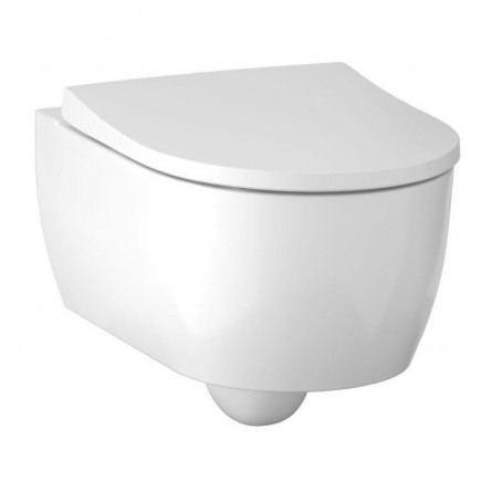 Инсталляция Geberit с безободковым унитазом Geberit iCon Rimfree, 500.300.82.1, сиденье микролифт, комплект Идеальная пара