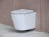 Сет 4 в 1: инсталляция Ceramicanova Envision с подвесным унитазом Balearica CN6000_1001M_1000 Rimless CN6000, сантехфарфор, шумоизоляция, кнопка смыва Round хром матовый
