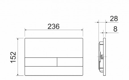 Сет 4 в 1: инсталляция Ceramicanova Envision с подвесным унитазом Metropol CN4002MB_1002M_1000 Rimless CN4002MB, сантехфарфор, шумоизоляция, кнопка смыва Flat хром матовый