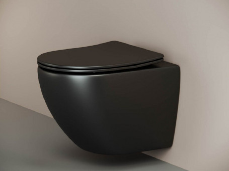 Сет 4 в 1: инсталляция Ceramicanova Envision с подвесным унитазом Metropol CN4002MB_1002M_1000 Rimless CN4002MB, сантехфарфор, шумоизоляция, кнопка смыва Flat хром матовый