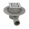 Дренажный трап Splendy Faith FA304GKYCR, 10 х 10 см, решетка перфорированная, хром
