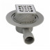 Дренажный трап Splendy Faith FA304GKYCR, 10 х 10 см, решетка перфорированная, хром